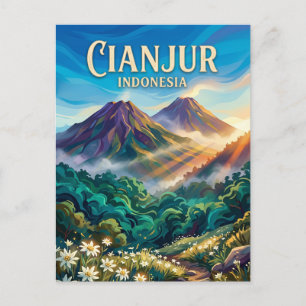 Gunung Gede Pangrango National Park Indonesia Postcard