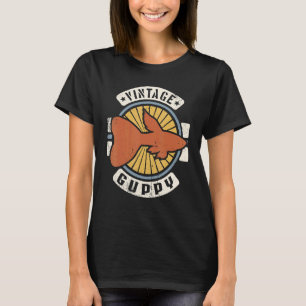 Guppy Fish Vintage Classic Retro 60s 70s Animal T-Shirt
