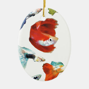 Guppy goods ceramic tree decoration