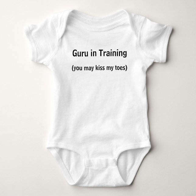 Guru in Training Baby Bodysuit (Front)