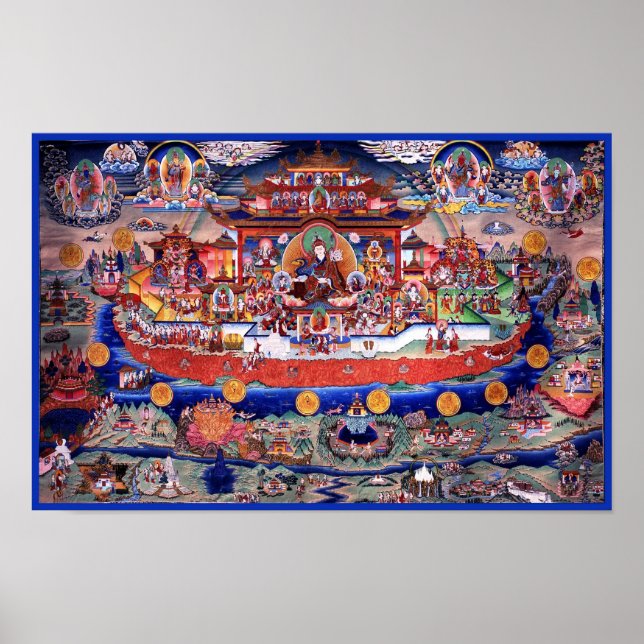 Guru Rinpoche Poster - Zangdokpalri (Front)
