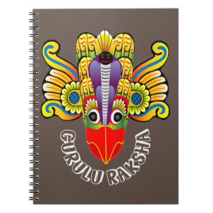Gurulu Raksha Sri Lanka demon design Notebook
