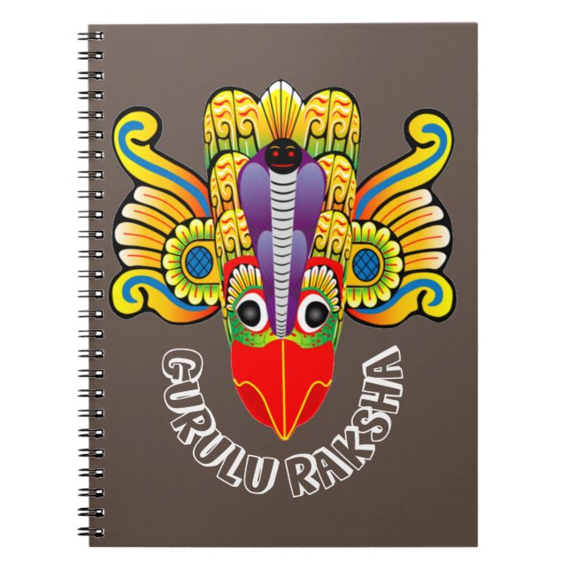Gurulu Raksha Sri Lanka demon design   Notebook (Front)