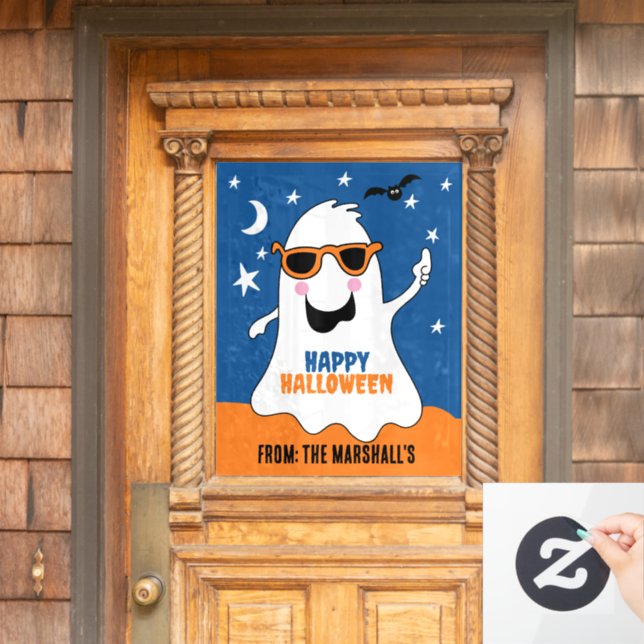 Gus the Ghost Halloween Cute Kids  (Home Door)