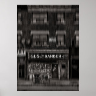 Gus The Other Barber Blur Version Poster