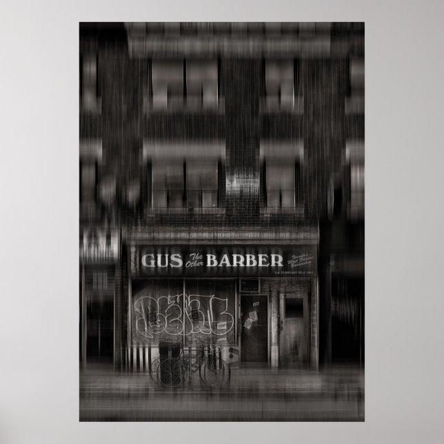 Gus The Other Barber Blur Version Poster (Front)