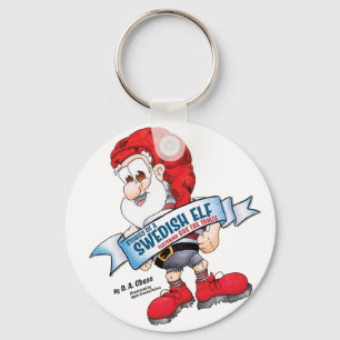 Gus the Tomte banner, & Boot STORIES of a SWEDISH Key Ring