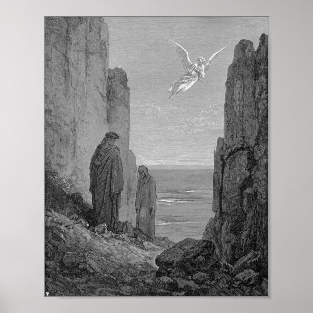 GUSTAV DORE-ASCENT TO THE 5TH CIRCLE-PRINT POSTER (Front)