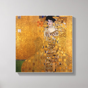 Gustav Klimt,Adele,Art nouveau,deco,gold,paintings Canvas Print
