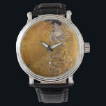 Gustav Klimt, Adele Bloch-Bauer (1907) Watch<br><div class="desc">Wear Klimt's famous portrait of Adele Bloch-Bauer on your wrist! Customise watch style and colour.</div>