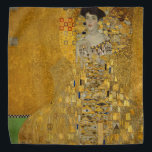 Gustav Klimt - Adele Bloch-Bauer I Bandana<br><div class="desc">Adele Bloch-Bauer I by Gustav Klimt. Beautiful painting of a beautiful woman with a lovely smile. Painted in golden colours with artistic values of art noveau. Available on many different gift ideas and wonderful products for art lovers. Check out our store for related products with this artwork and also discover...</div>