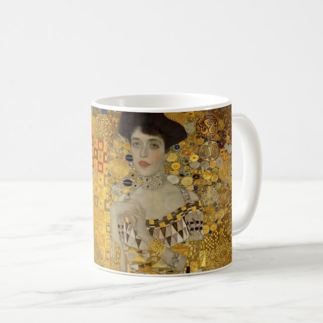 Gustav Klimt - Adele Bloch-Bauer I Coffee Mug (Front Right)