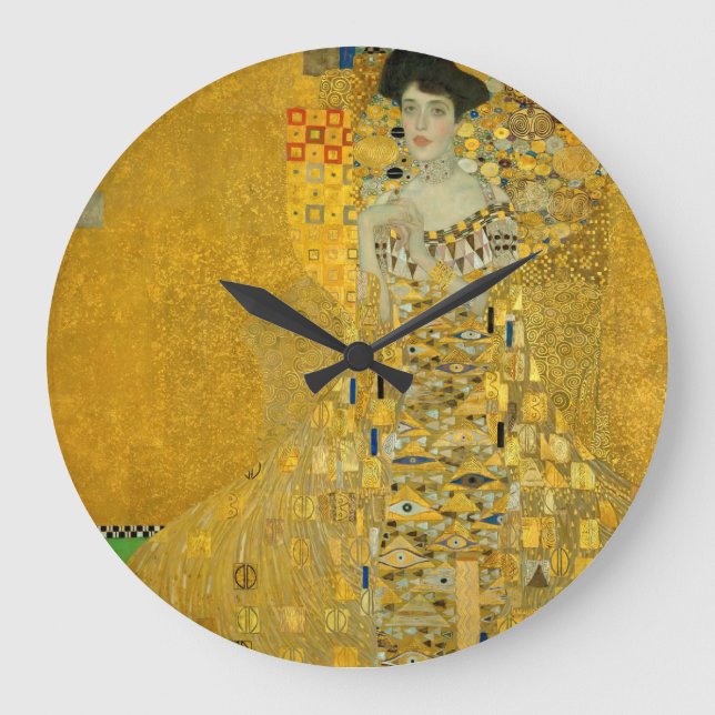 Gustav Klimt "Adele Bloch-Bauer I" Large Clock (Front)
