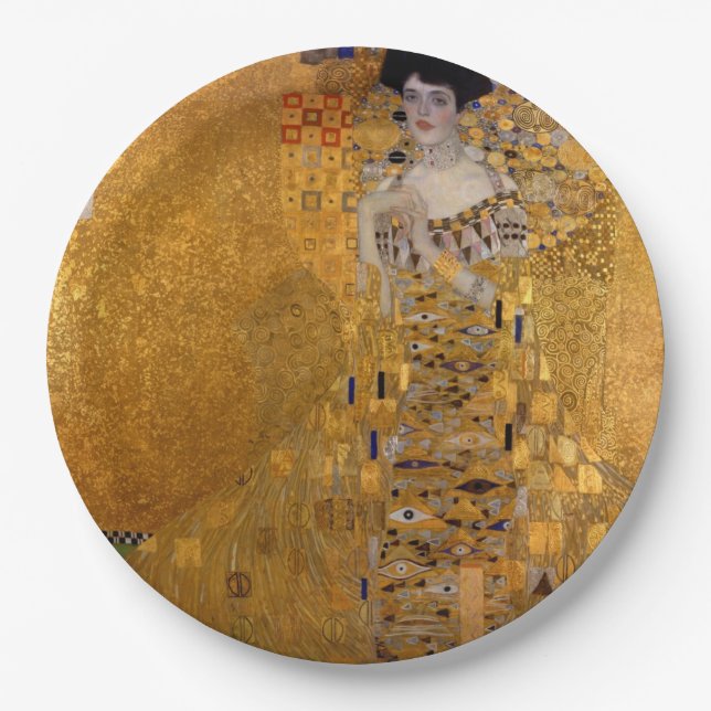 Gustav Klimt - Adele Bloch-Bauer I. Paper Plate (Front)