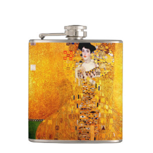 Gustav Klimt Adele Bloch-Bauer Vintage Art Nouveau Hip Flask