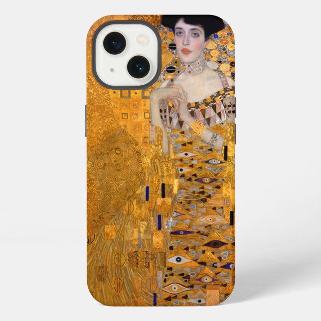 Gustav Klimt Adele Portrait iPhone Case (Back)