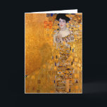 Gustav Klimt "Adele" Portrait Vintage Card<br><div class="desc">This popular Klimt painting is entitled "Adele Bloch-Bauer's Portrait" and was painted in 1907. Gustav Klimt (July 14, 1862 – February 6, 1918) was an Austrian symbolist painter and one of the most prominent members of the Vienna Secession movement. Klimt is noted for his paintings, murals, sketches, and other objets...</div>