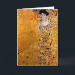 Gustav Klimt "Adele" Portrait Vintage Card<br><div class="desc">This popular Klimt painting is entitled "Adele Bloch-Bauer's Portrait" and was painted in 1907. Gustav Klimt (July 14, 1862 – February 6, 1918) was an Austrian symbolist painter and one of the most prominent members of the Vienna Secession movement. Klimt is noted for his paintings, murals, sketches, and other objets...</div>