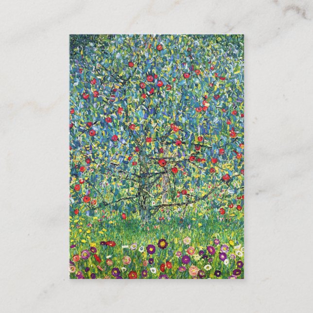 Gustav Klimt: Apple Tree Business Card (Front)