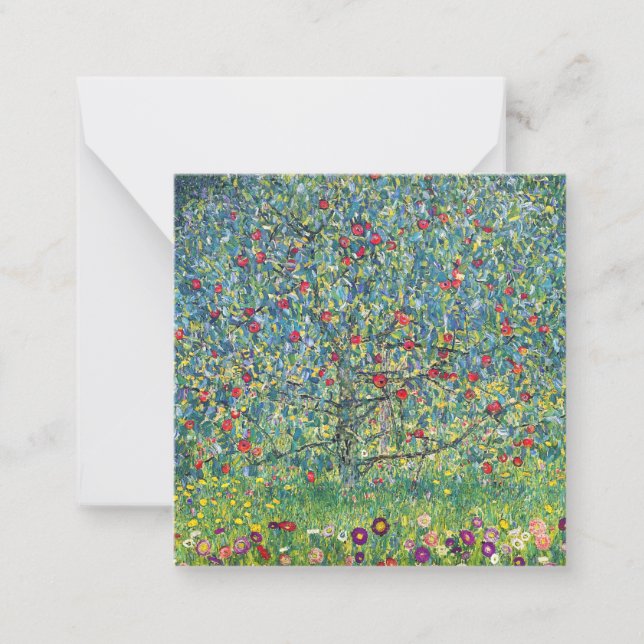 Gustav Klimt - Apple Tree Card (Front)