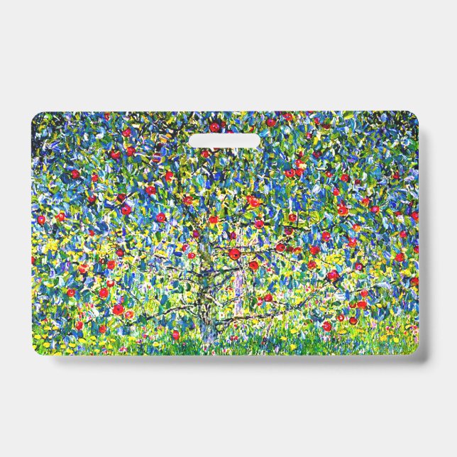 Gustav Klimt Apple Tree ID Badge (Front)