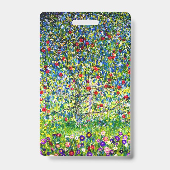 Gustav Klimt Apple Tree ID Badge (Front)