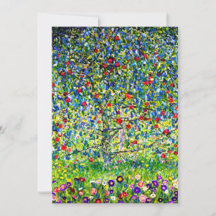 Gustav Klimt Apple Tree Invitation