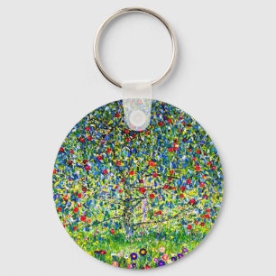 Gustav Klimt Apple Tree Key Ring
