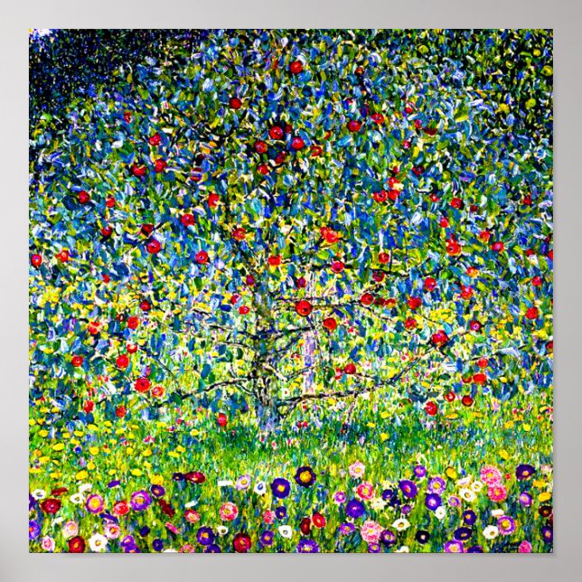 Gustav Klimt Apple Tree Poster (Front)