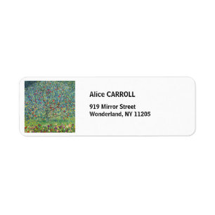Gustav Klimt - Apple Tree Return Address Label