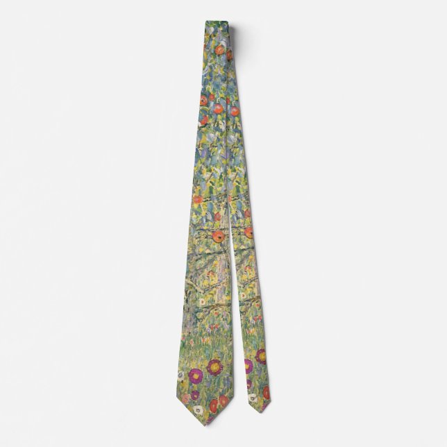Gustav Klimt Apple Tree Tie (Front)