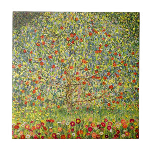 Gustav Klimt Apple Tree Tile