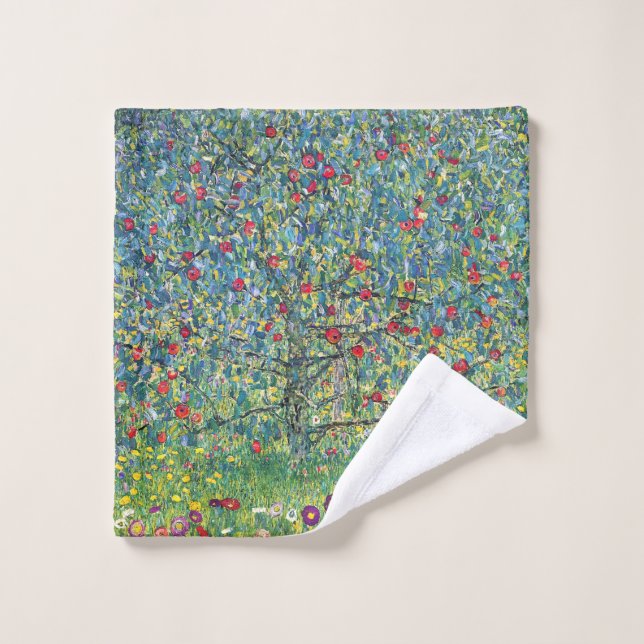 Gustav Klimt - Apple Tree Wash Cloth (Wash Cloth)