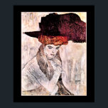Gustav Klimt artwork, Der Schwarze Hut Poster<br><div class="desc">Gustav Klimt's popular artwork,  Der Schwarze Hut,  1910</div>