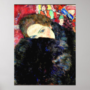 Gustav Klimt artwork, Lady with a Muff Poster
