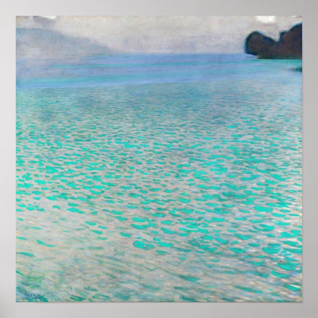 Gustav Klimt - Attersee Poster (Front)