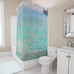 Gustav Klimt - Attersee Shower Curtain<br><div class="desc">Attersee - Gustav Klimt,  Oil on Canvas,  1910</div>