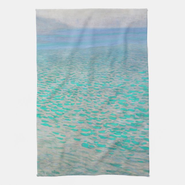 Gustav Klimt - Attersee Tea Towel (Vertical)