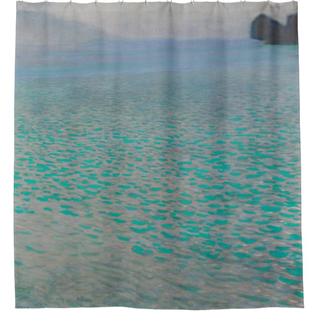 Gustav Klimt Attersee Vintage Art GalleryHD Shower Curtain (Front)