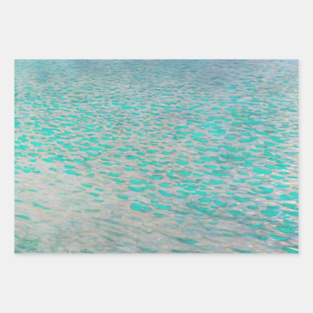 Gustav Klimt - Attersee Wrapping Paper Sheet (Front)