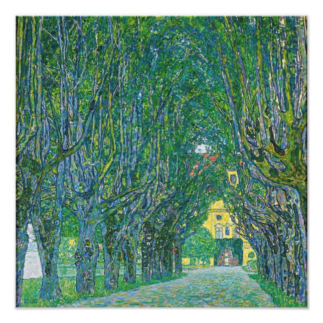 Gustav Klimt - Avenue in the Park Schloss Kammer Photo Print (Front)