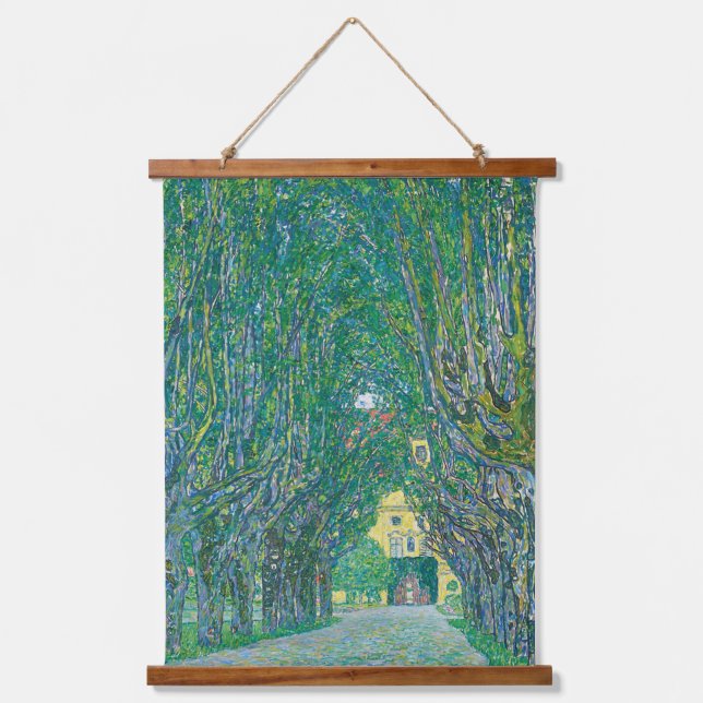 Gustav Klimt: Avenue of Schloss Kammer Park Hanging Tapestry (Front)