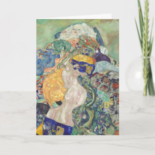 Gustav Klimt - Baby (Cradle) Fine Art Holiday Card