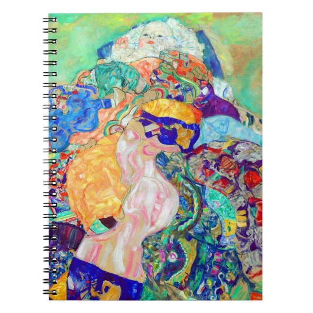 Gustav Klimt Baby Cradle Notebook (Front)