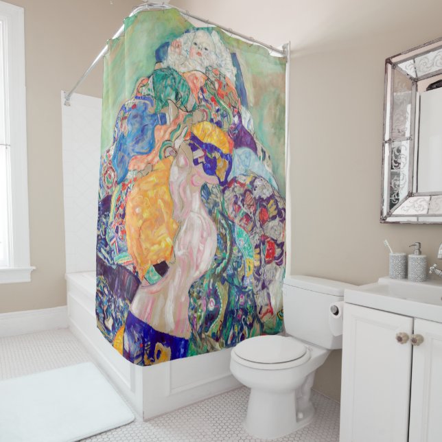 Gustav Klimt - Baby / Cradle Shower Curtain (In Situ)