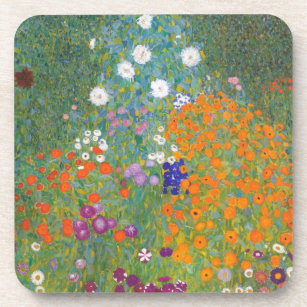 Gustav Klimt // Bauerngarten // Farm Garden Coaster
