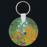 Gustav Klimt Bauerngarten Flower Garden Fine Art Key Ring<br><div class="desc">Gustav Klimt Bauerngarten Flower Garden Fine Art Keychain</div>