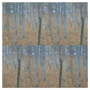 Gustav Klimt Beech Forest Vintage Fine Art Fabric