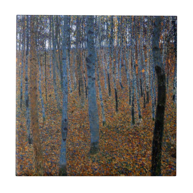 Gustav Klimt - Beech Grove I Ceramic Tile (Front)