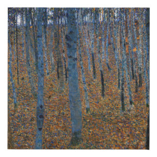 Gustav Klimt - Beech Grove I Faux Canvas Print